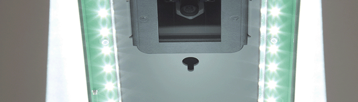 Recognition technology inside the machine