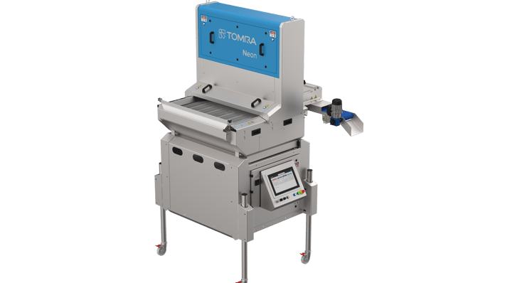 A render of the TOMRA Neon blueberry pre-grading machine