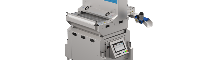 A render of the TOMRA Neon blueberry pre-grading machine