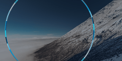 Mountain background with Orbit