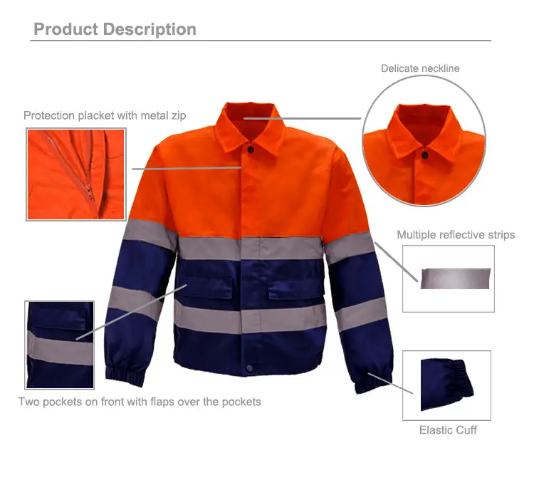 Custom Reflective Safety Polo Shirts with Long Sleeves for Workwear 1