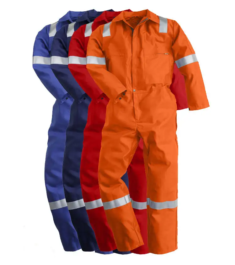 High-Visibility Multi-Color High-Reflectivity Coveralls for Industrial and Construction Operations 1