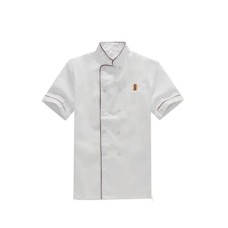 Custom Unisex Solid-Color Easy-Care High-Quality Chef Uniforms 1