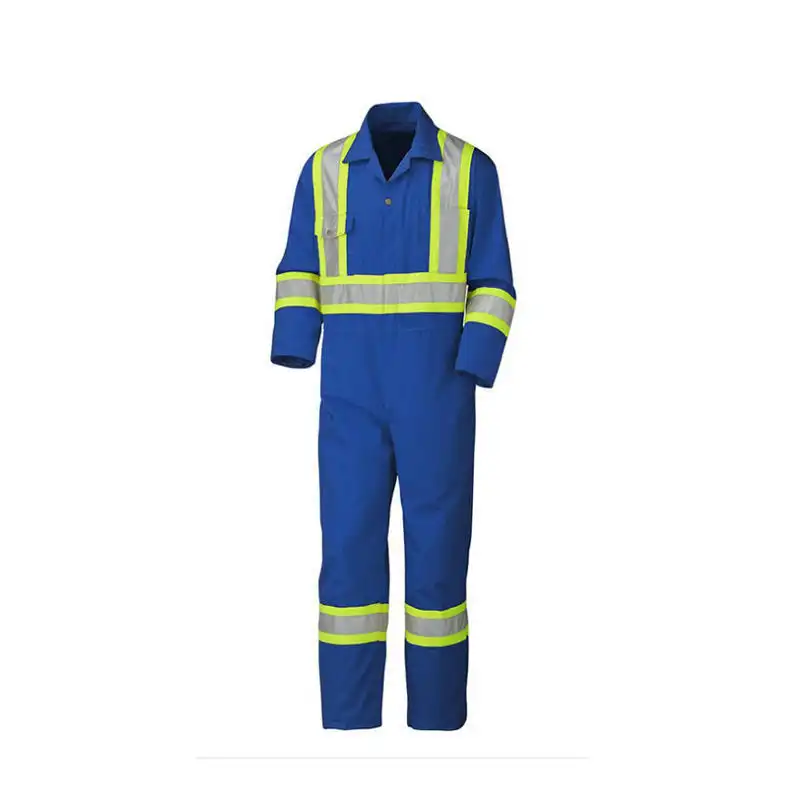 Custom Professional Wholesale Fire-Resistant Safety Miner's High-Visibility Reflective Coveralls 1