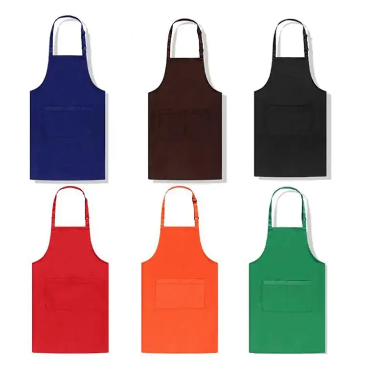 Custom Professional Adjustable Long-Sleeve Hotel Restaurant Cooking Kitchen Chef Apron 1