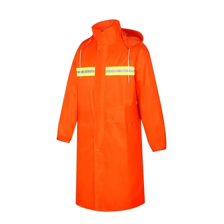 Custom Night Work Raincoat Road Traffic Safety Reflective Waterproof Raincoat 1