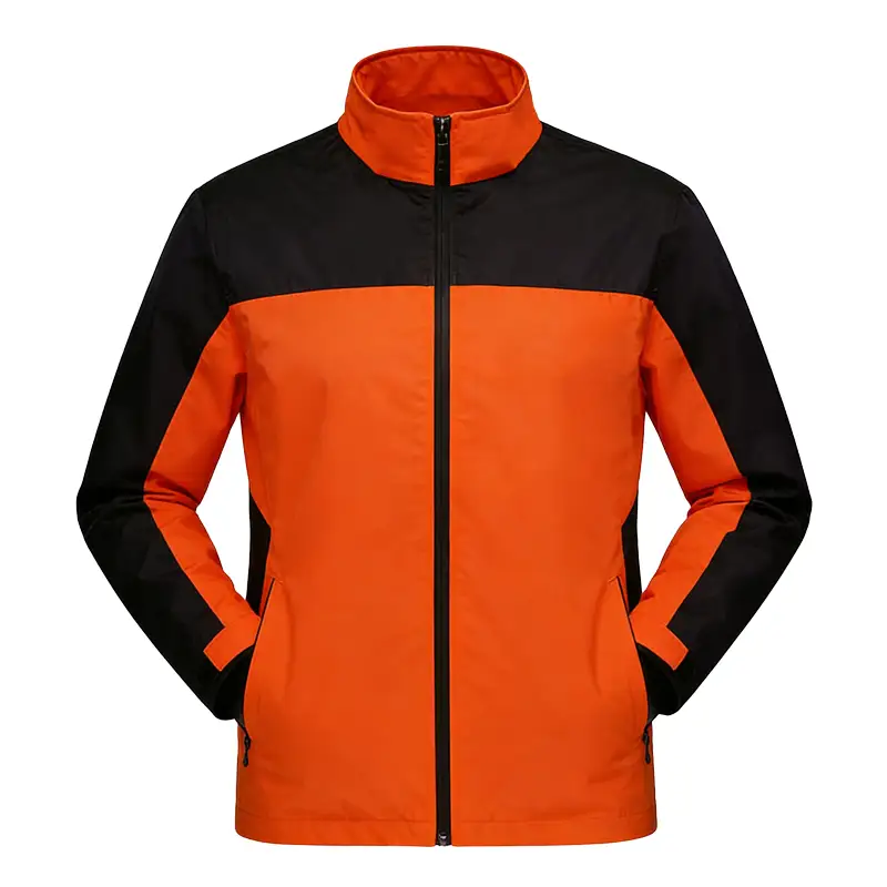 Customisable Two-Tone Waterproof and Windproof Stand Collar Multi-Scene Work Jacket 1