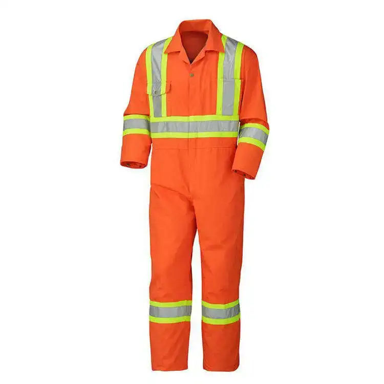 Custom Professional Safety High-Visibility Flame-Retardant Coveralls 1